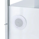 Midway 80"" TV Console with Firelight in White