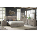 Kelis 5-Drawer Chest in Grey