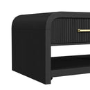 Ridgemont Coffee Table with Casters/Push Through Drawer