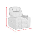 Kenmore P1 Lift Chair with Heat Massage in Simba DK Grey