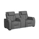 Blitz Motion Loveseat with Console, and LED