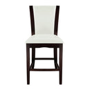 710-24W - Counter Height Chair, White Bi-Cast Vinyl - Michael's Discount Furniture