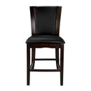 710-24 - Counter Height Chair, Dark Brown Bi-Cast Vinyl - Michael's Discount Furniture