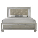 Platinum King Platform Storage Bed