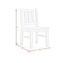 Travis Youth 5PC Dining Set with Table and 4 Chairs in White