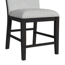 Transcend Side Chair with Light Grey Fabric in Charcoal (2 Per Carton)