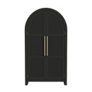 Ridgemont Large Bookcase in Black with Grain