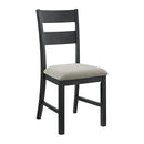 Garcia 6PC Dining Set with Table, 4 Chairs, and Bench in Black