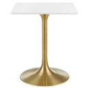 Lippa 24" Square Wood Top Dining Table