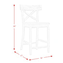 (D210-22C) Coronado- 24'' Counter Stool- Chocolate