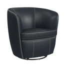 Vito Swivel Chair in Pebble Navy