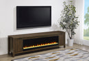 Carey TV Stand Fireplace Console - Michael's Discount Furniture