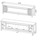 Carey TV Stand Fireplace Console - Michael's Discount Furniture