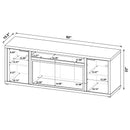 Fuller TV Stand Fireplace Console - Michael's Discount Furniture