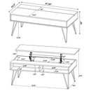 Fanning Lift-Top Coffee Table Set - Michael's Discount Furniture