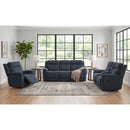 Striker Loveseat w/Console in Bristol Cobalt