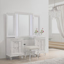 Twenty Nine Dressing Set w/LED & USB Plug in White with Stool