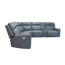 Vernon Power Reclining Sectional with Power Headrest, Lumbar, Heat, & Massage - 5000-1592-SECTP5-38640