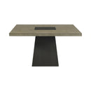 Jemma Square Table w/ Grey Top & Dark Espresso Base