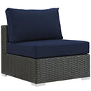 Sojourn 7 Piece Outdoor Patio Sunbrella� Sectional Set