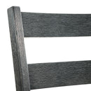 Martin Counter Side Chair with Grey Fabric - Black Finish (2 Per Carton)