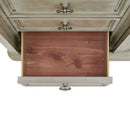 Whit-Ash Panel Bedroom Set with Door Chest in Light Grey