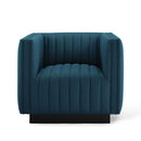 Conjure Tufted Armchair Upholstered Fabric Set of 2