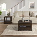 Wagner 2PC Occasional Table Set in Cherry-Square Lift-Top Coffee Table & End Table