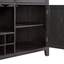 Axel Server in Light Grey and Espresso