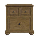 Heritage & Home Nightstand with USBC in Oak Brown
