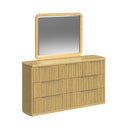 Sylvie UPH Bedroom Set with White Fabric