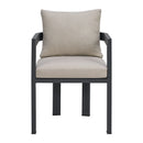 Playa Dining Chair - Dark Grey and Olefin Beige (2 Per Carton)