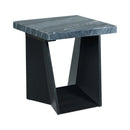 Beckley End Table Complete in Marble Top