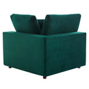 Commix Down Filled Overstuffed Performance Velvet Corner Chair