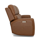 Linden Power Reclining Sofa with Power Headrests & Lumbar - 5000007532 - Michael's Discount Furniture