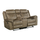 Sorrento 2PC Living Room Set in T101 Brown-Sofa & Loveseat