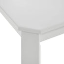 Travis Youth 5PC Dining Set with Table and 4 Chairs in White
