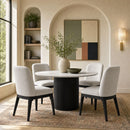 Sylvie Dining Side Chair with White Fabric (2 Per Carton)