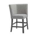 Seneca Counter 3PC Corner Bench with Grey Fabric