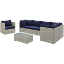 Repose 7 Piece Outdoor Patio Sunbrella� Sectional Set