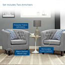 Prospect 2 Piece Upholstered Fabric Armchair Set
