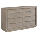 Arcadia 8-Drawer Dresser in Grey