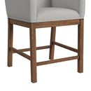 Glinda UPH Chair with Light Grey Fabric in Brown (2 Per Carton)