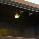 Montrose Server and Hutch with LED Light in Espresso and Brown