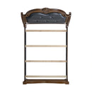 Cadenza UPH Bed with Black PU in Brown