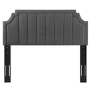 Alyona Channel Tufted Performance Velvet King/California Headboard