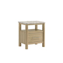 Jonas Nightstand with USB in Natural