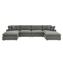 Commix Down Filled Overstuffed 6 Piece Sectional Sofa Set