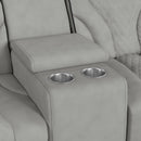 Blitz Motion Loveseat with Console, and LED
