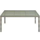 Conduit 70" Outdoor Patio Wicker Rattan Dining Table